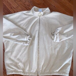 Smash + Tess Cream zip sweater Jacket